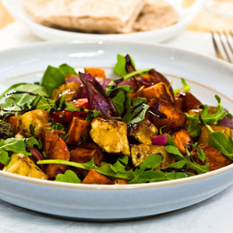 Salade de carottes rôties aux lentilles