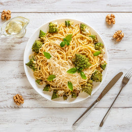 Pâtes carbonara au romanesco