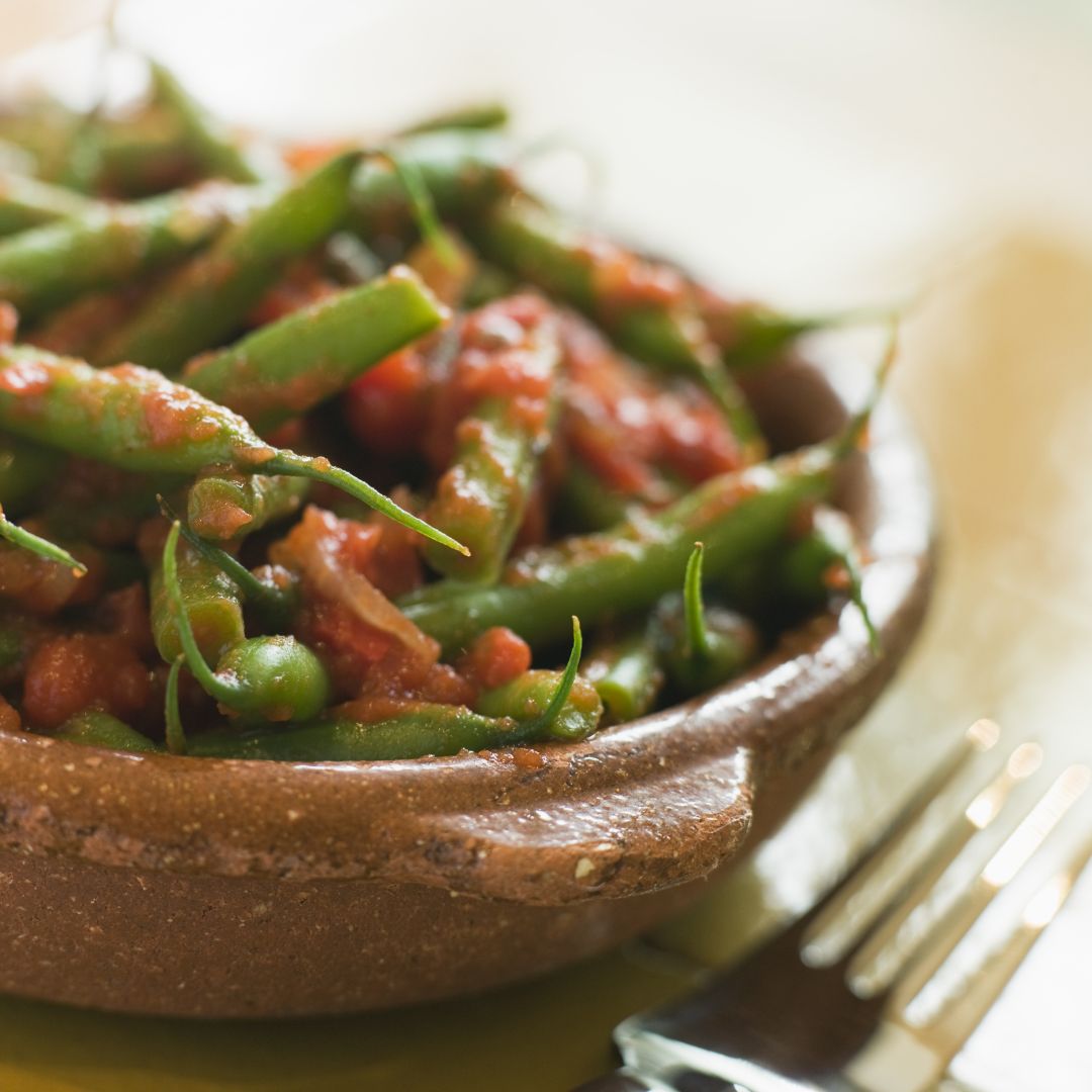 Haricots verts à la tomate