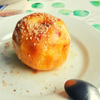 Pommes au four au sirop d’érable et au sésame