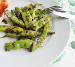 RECETTE : wok de haricots plats au sésame