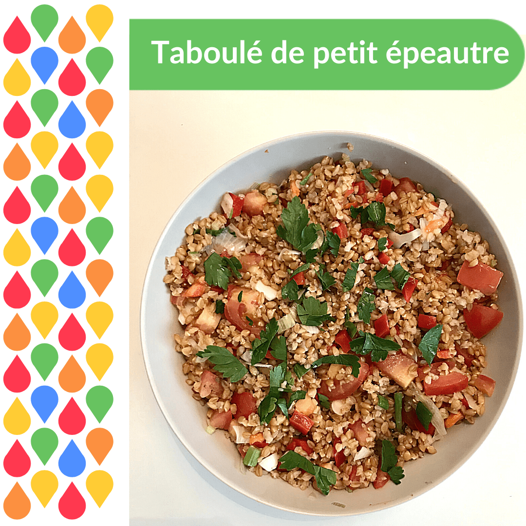 Taboulé de petit épeautre : Une recette toute fraîche pour profiter des premiers légumes d’été en se faisant du bien.