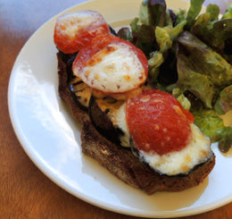 RECETTE : Bruschettas aubergines, tomates et mozzarella