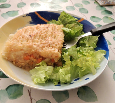 Parmentier végétarien au céleri-rave