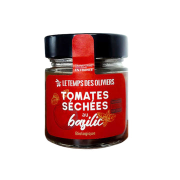 Tomates séchées à l'huile et au basilic - Bio - 200g