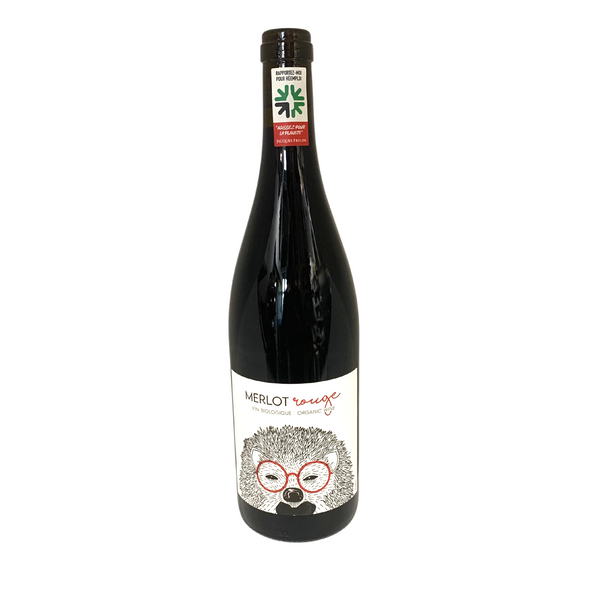 Vin hérisson Malin - Merlot rouge Bio